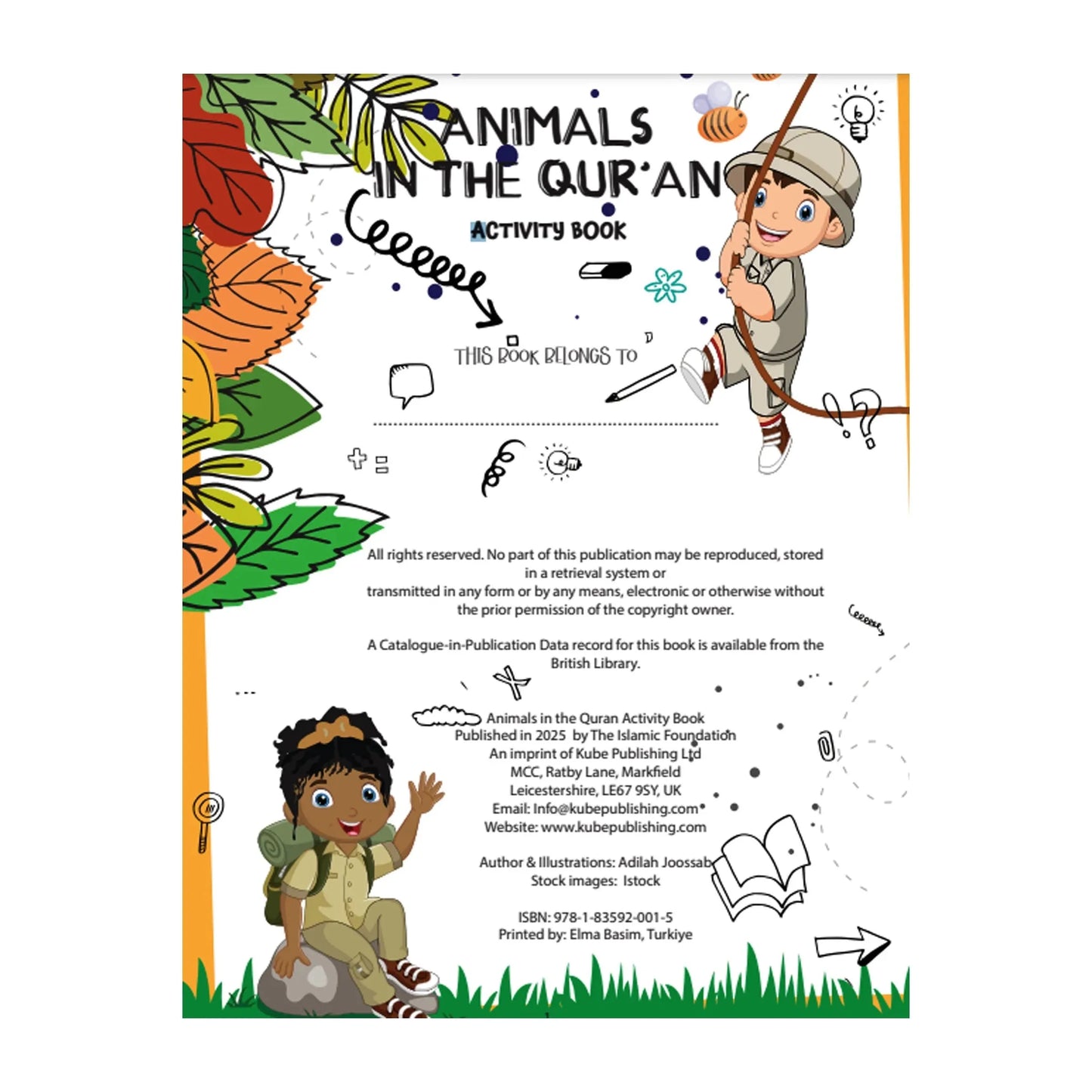 Animals in the Qur’an Activity Book (Stickers Included)