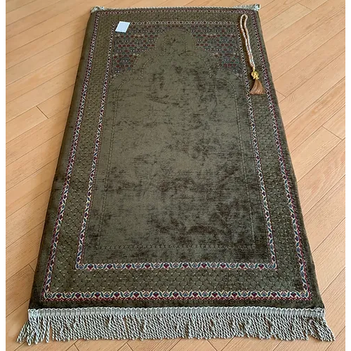 Royal Sejadah - Luxury Padded Prayer Mat & Tasbih - Olive Padded Design