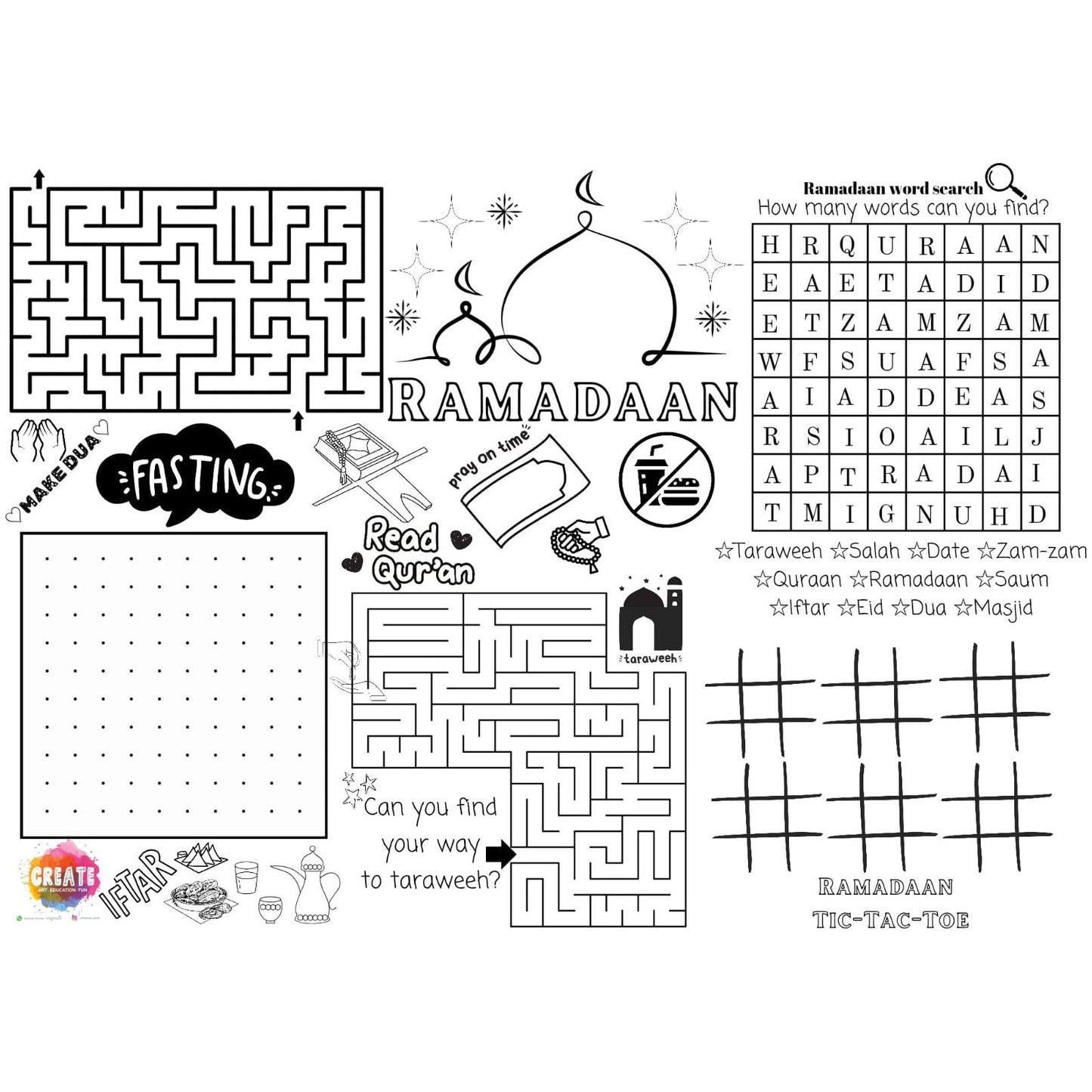 Ramadaan Wipeable Activity Mat