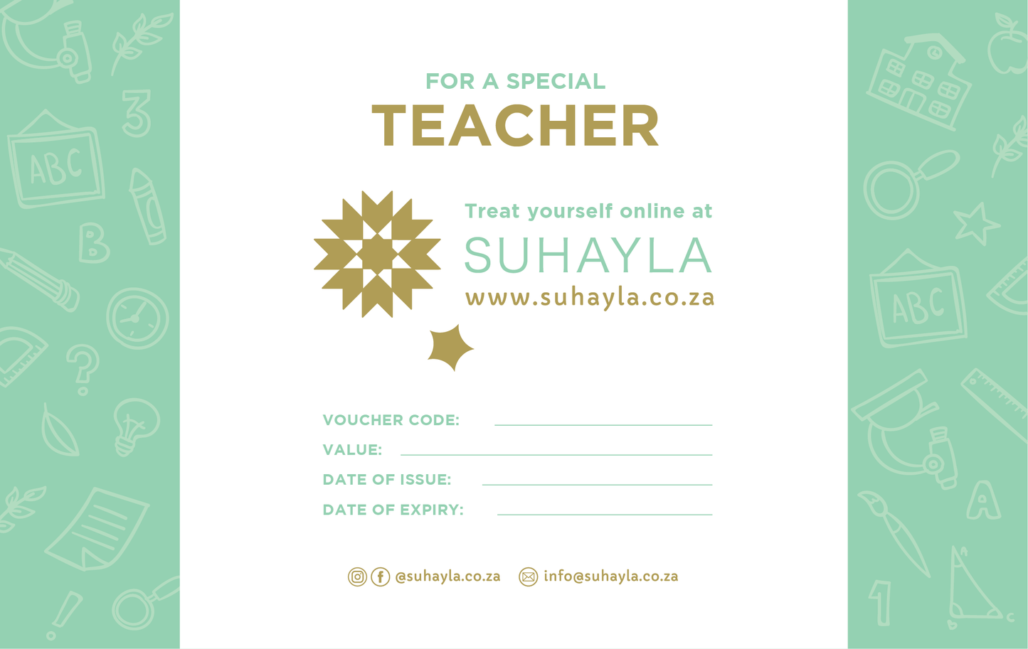 Gift Voucher: For a Special Teacher - Design 2