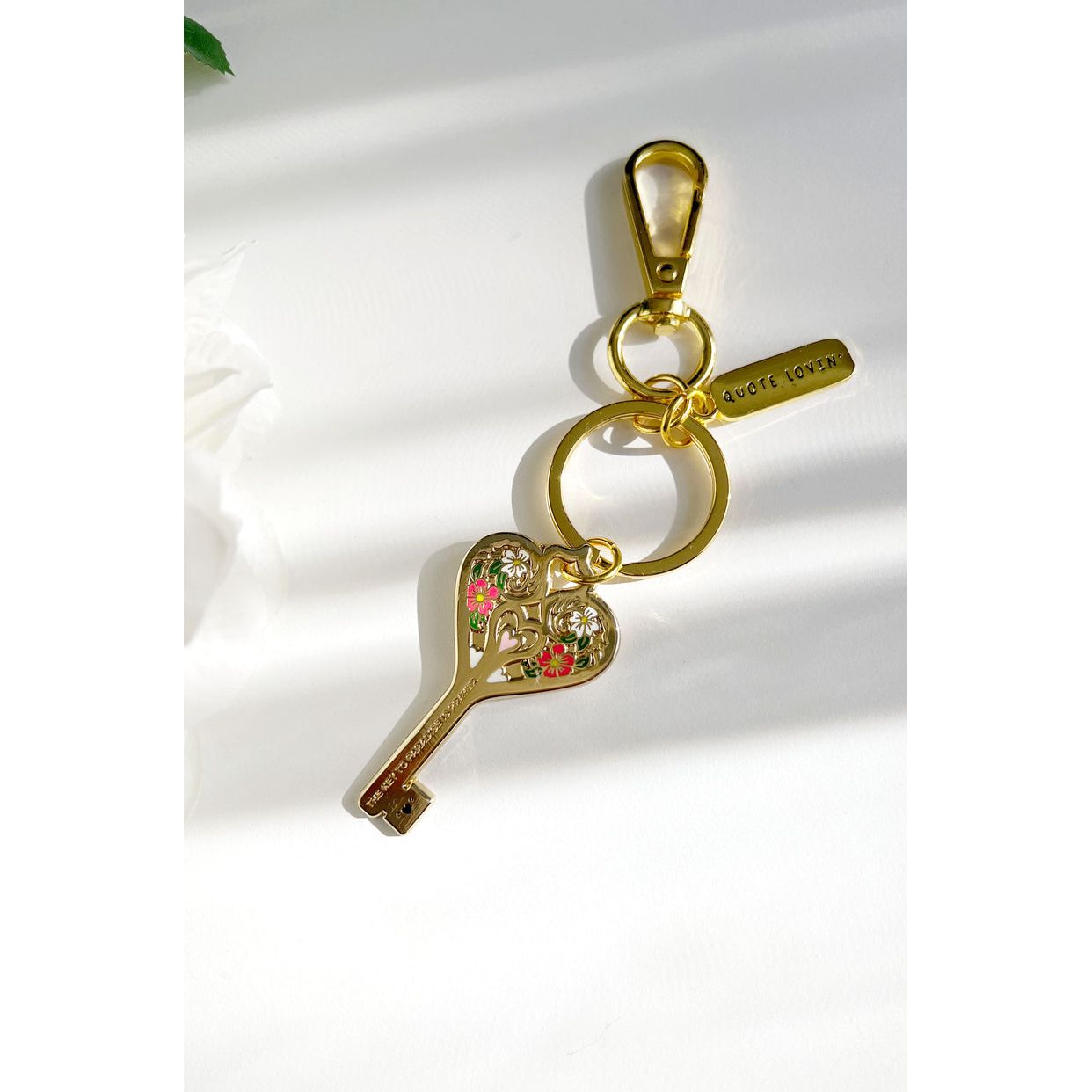 Key to Paradise Keyring (18K Gold plated)