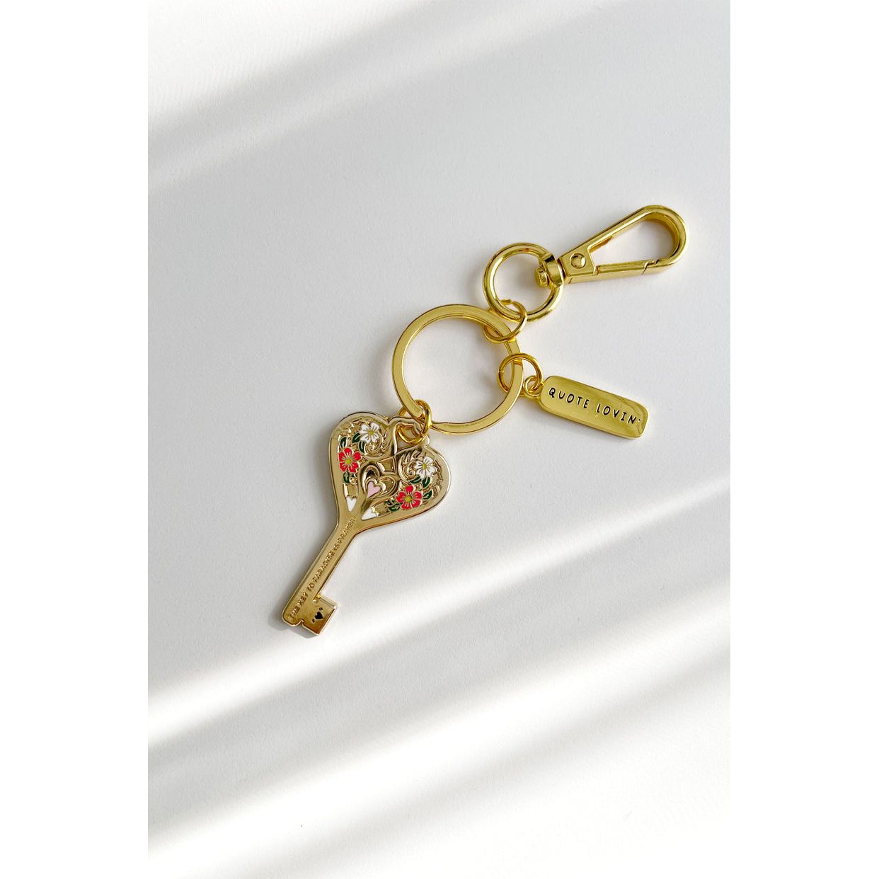 Key to Paradise Keyring (18K Gold plated)