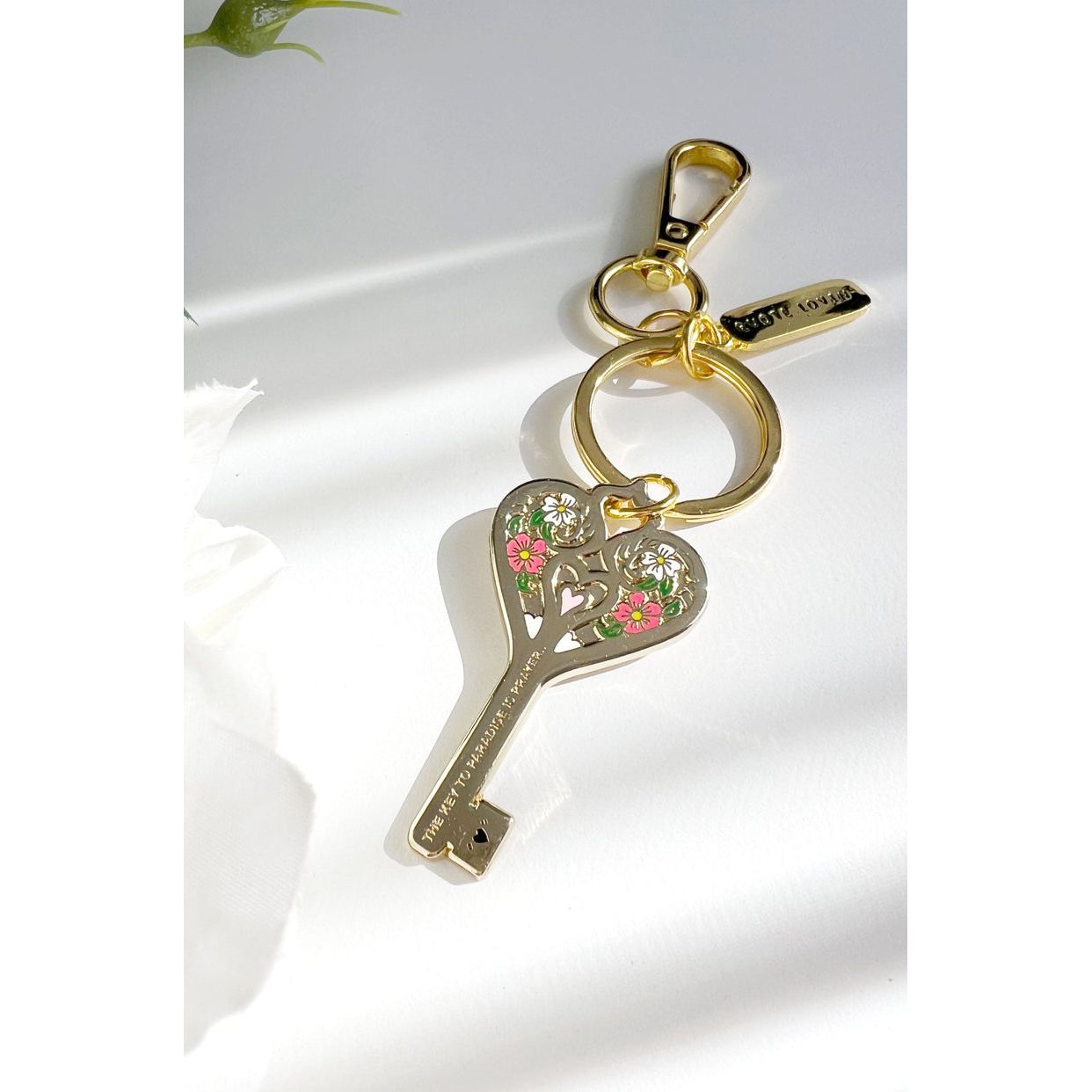 Key to Paradise Keyring (18K Gold plated)