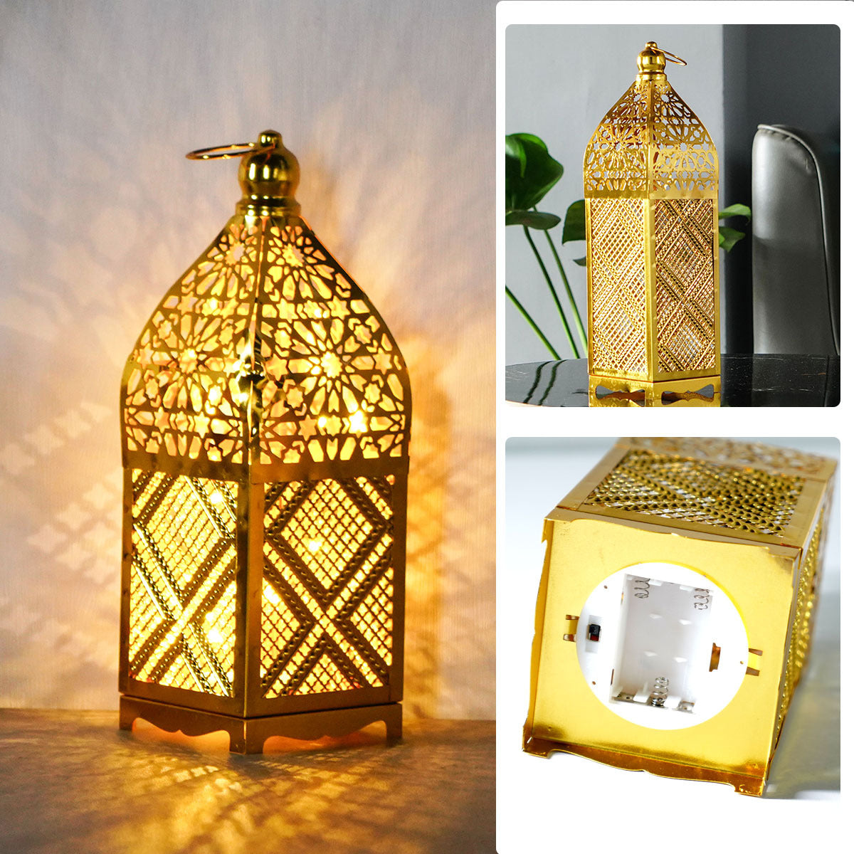 Lantern Lamp - Gold