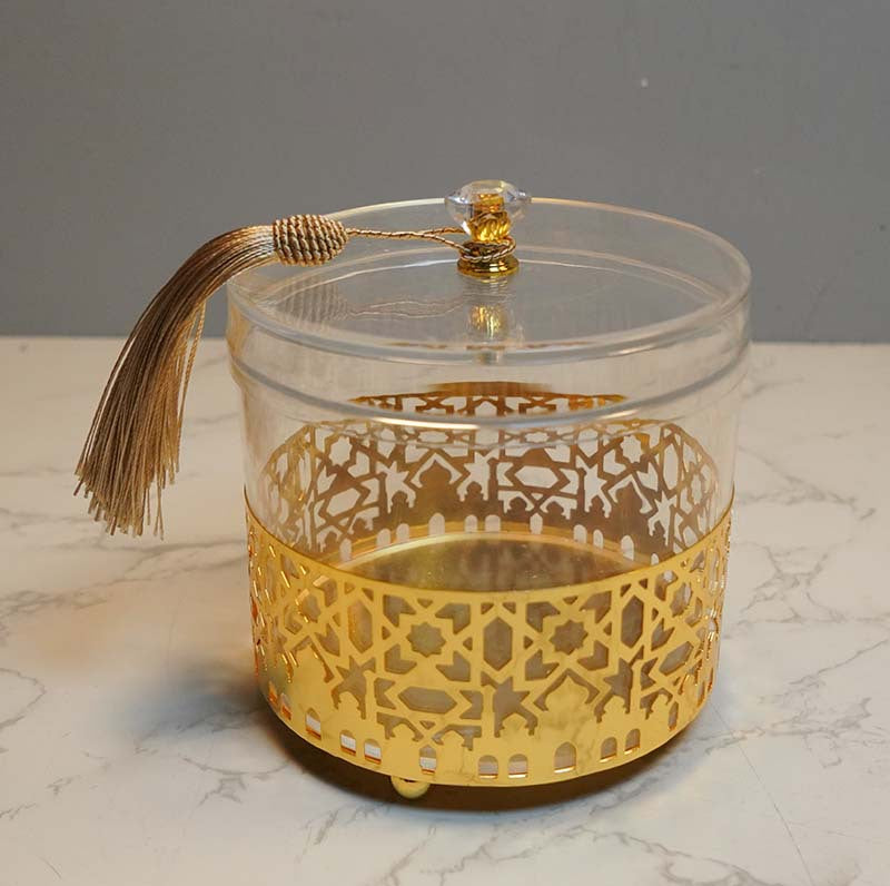 Ornamental Gift Jar - Gold