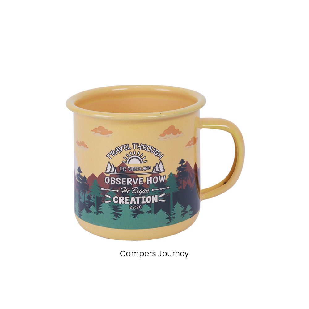 Enamel Mug: Camper's Journey