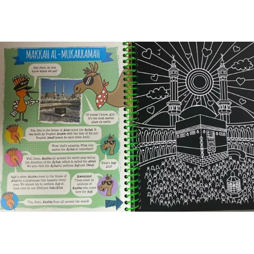 Islamic Scratch Art Book: Around the World