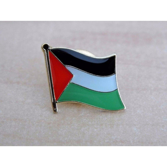 Palestine Flag: Metal Pin Badge